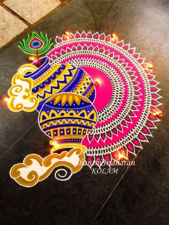 Rangoli Kolangal For Pongal Festival DivineInfoGuru